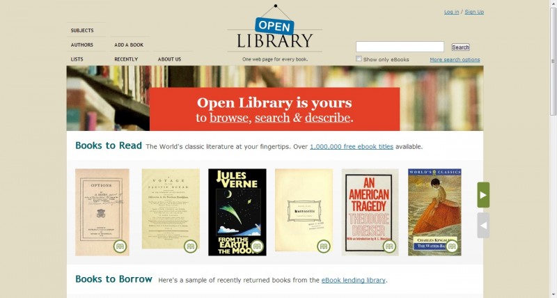Open Library - libros electrónicos gratuitos