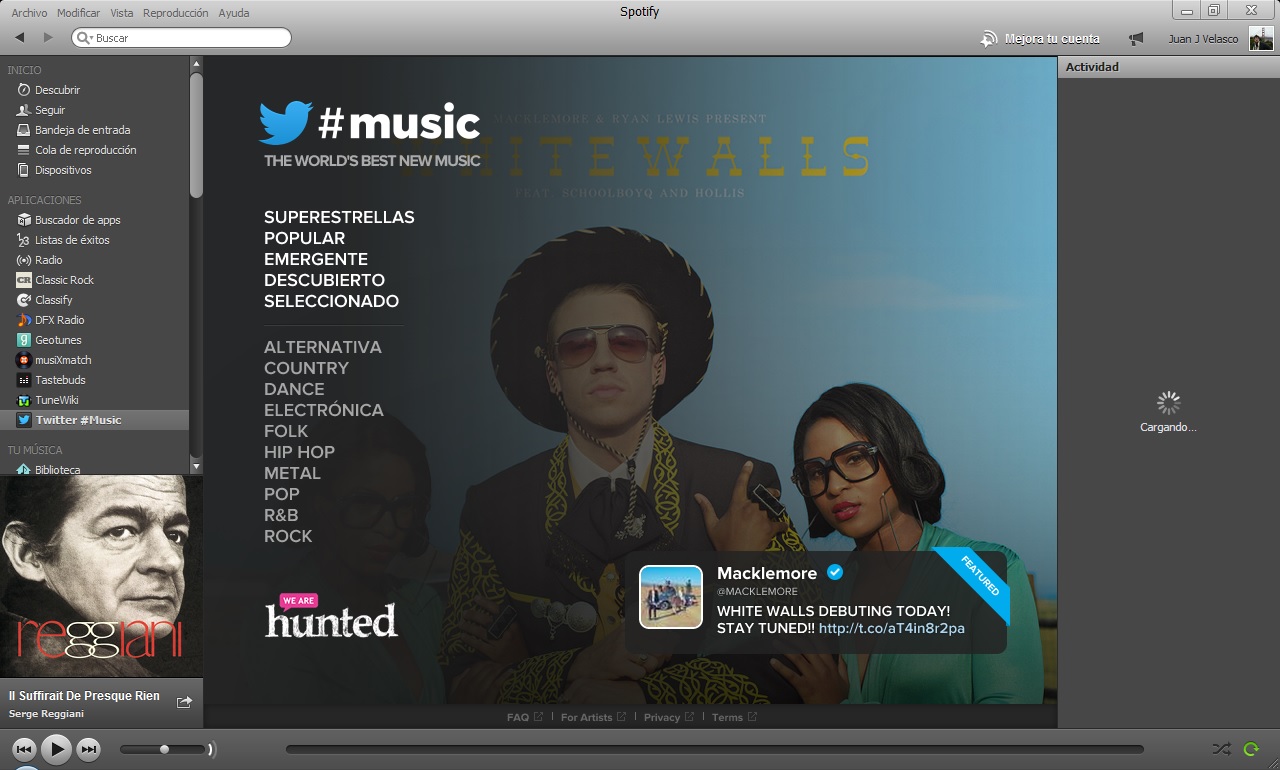 Twitter Music en Spotify