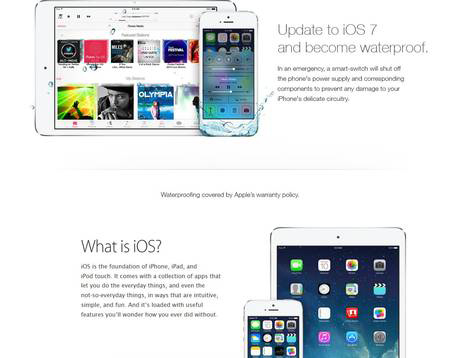 Novedades erroneas en iOS 7
