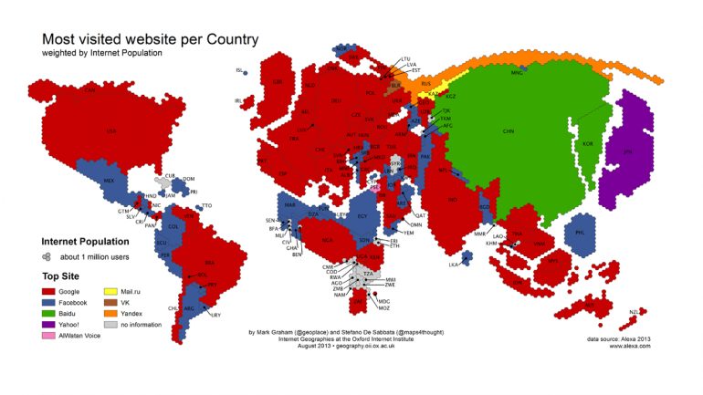 El mapa de las fronteras digitales del planeta: AMPLIAR LA IMAGEN