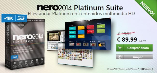 Precio de Nero 2014 Platinum