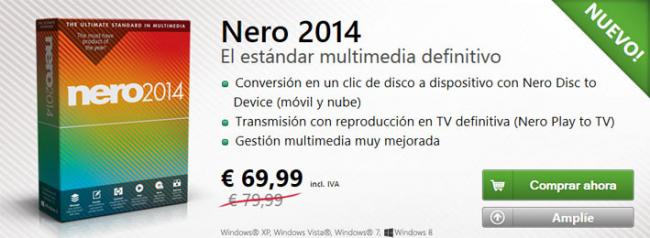 Precio de Nero 2014 estándar
