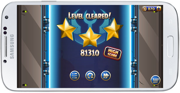 Nivel superado en Angry Birds Star Wars II
