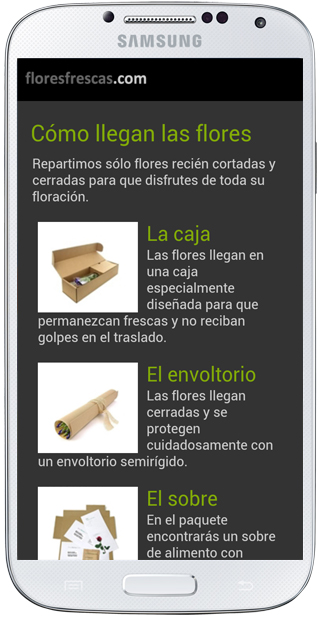 Cómo se mandan los ramos en Floresfrescas.com