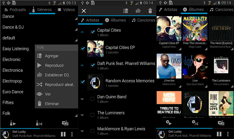reproductores de música para android rocket player