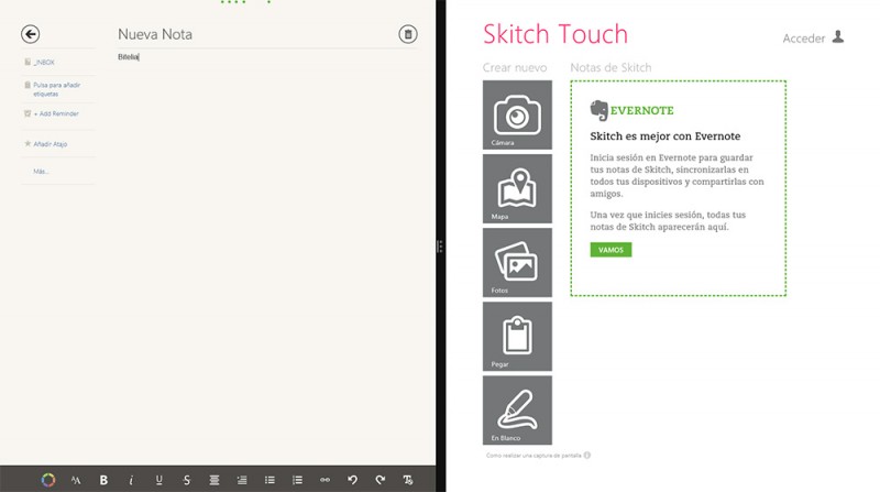 aplicaciones para windows 8 skitch evernote
