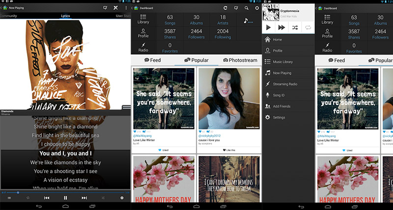 reproductores de música para android tunewiki