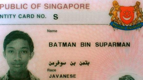 La identificación de Batman bin Suparman