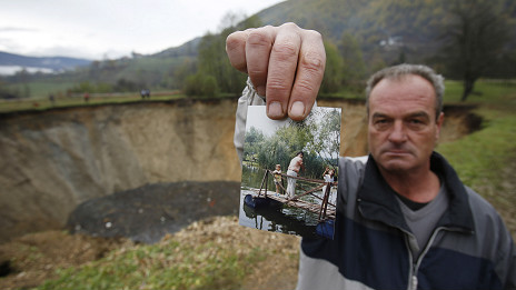Lago de sanica. Foto AP