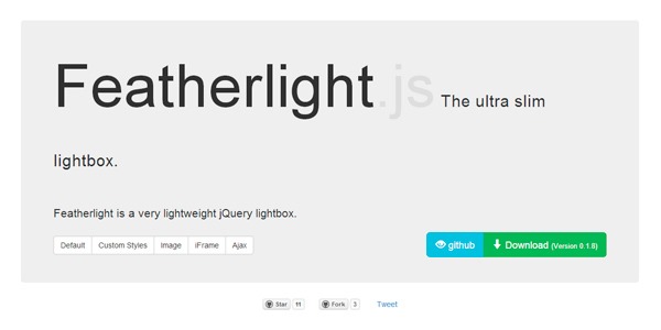 featherlight lightbox plugin