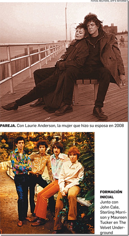 Con LAURIE ANDERSON la mujer que hizo su esposa en el 2008