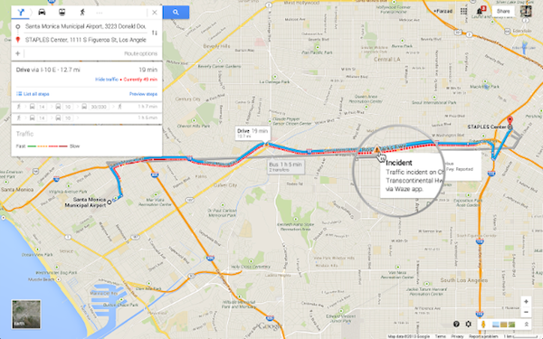 Google Maps incluye tráfico de Waze en su aplicación de ordenador y revive a Pegman