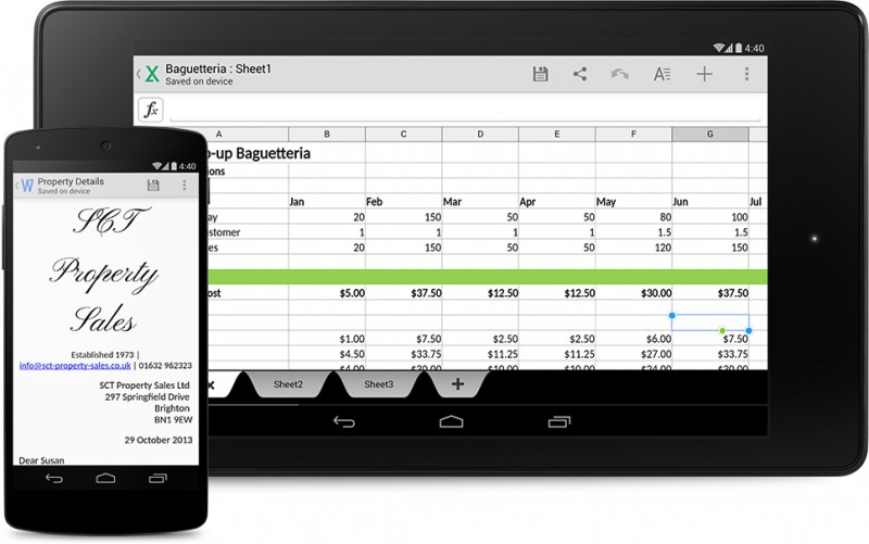 Quickoffice para Android