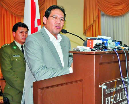 El fiscal general Ramiro Guerrero.