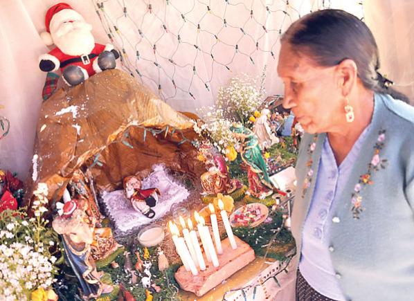 Imagen en el pesebre de la familia Méndez en el barrio Juan Bosco. RUBÉN RODRÍGUEZ