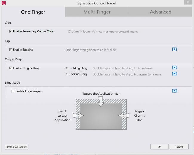 Edge Swipe