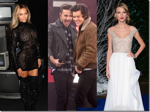 Beyonce-OneDirection-Taylor-Swift