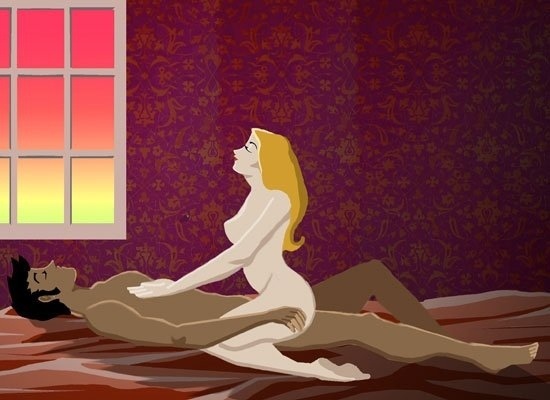Posición sexual la mujer arriba