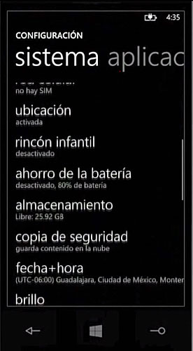Rincón infantil de Nokia
