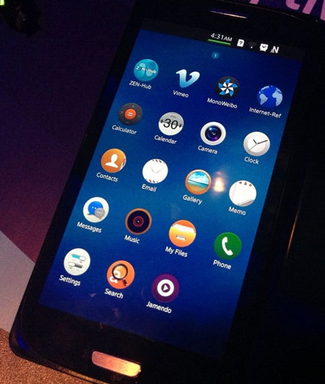 Interfaz de sistema del Samsung Tizen