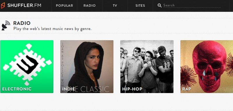 shuffler.fm música en linea gratis