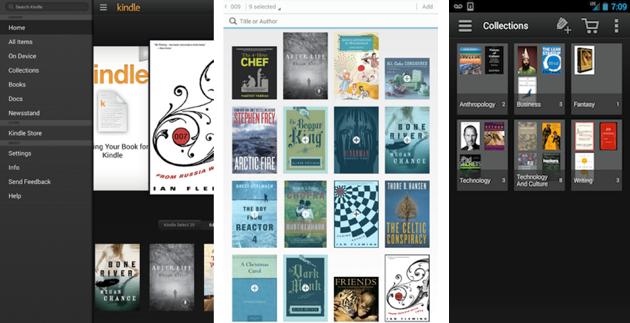 KIndle para Android permite ahora poner orden en tu biblioteca  y organizarla por colecciones