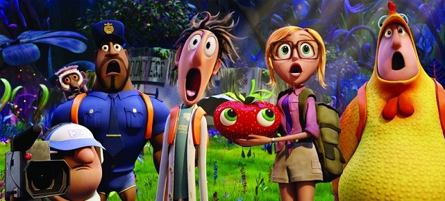 Los protagonistas de 'Lluvia de Albóndigas 2'