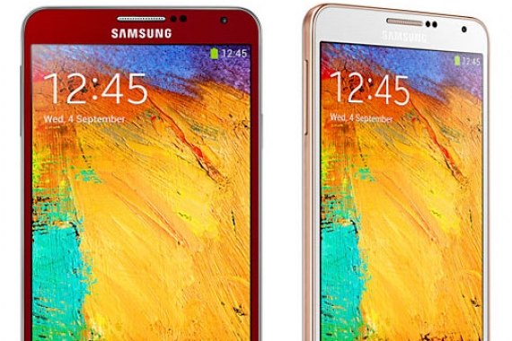 rojo oro note3 El Galaxy Note 3 recibe dos nuevos colores: Rojo y oro rosado