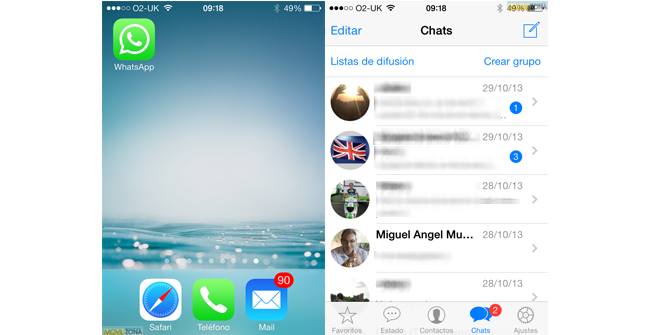 whatsapp ios 7 1