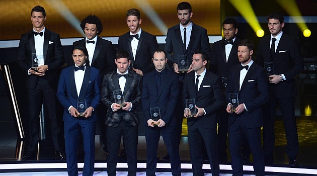 La Liga gana en el once ideal