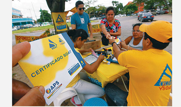 Solo 229 mil vehículos cuentan con el SOAT