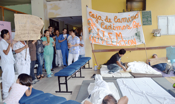 No hay atención médica en la Caja de Caminos