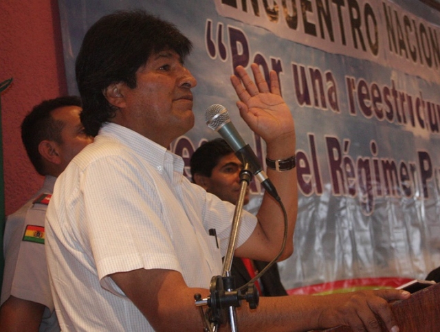 Evo a Ministros: “Nadie puede acusarnos de corrupción, felicidades”