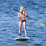 Ava Sambora seen paddle boarding with her friends in Hawaii