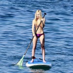 Ava Sambora seen paddle boarding with her friends in Hawaii
