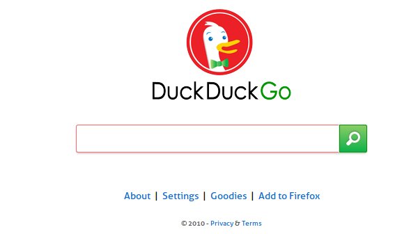 Extensiones para Google Chrome - DuckDuckGo