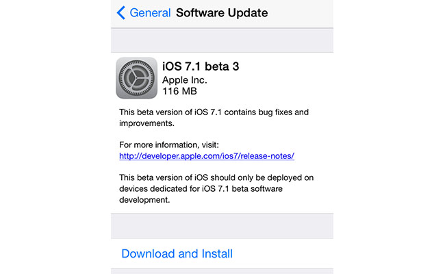 cuerpo ios 71 beta 3