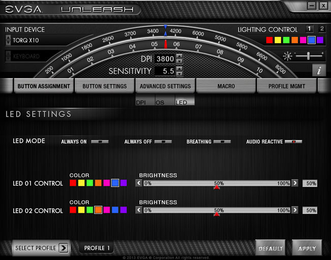 EVGA TORQ X10 Carbon