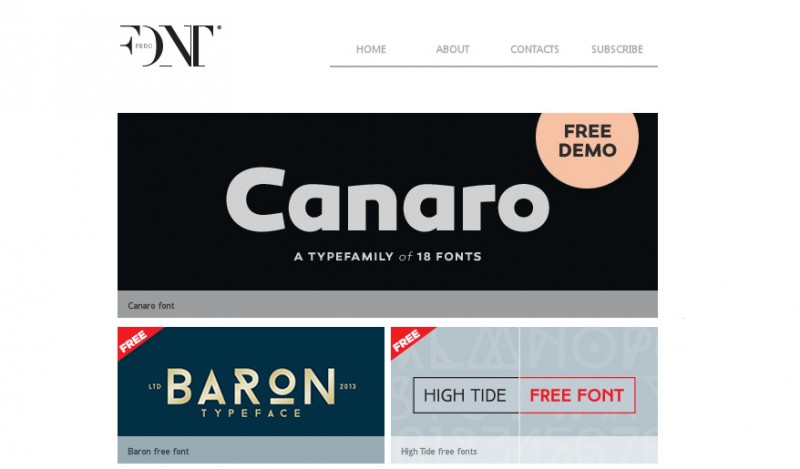 tipografías premium gratis fontfabric