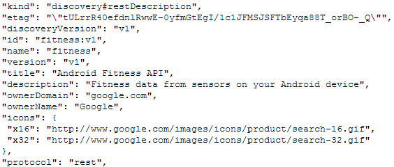 Detalles del nuevo API fitness