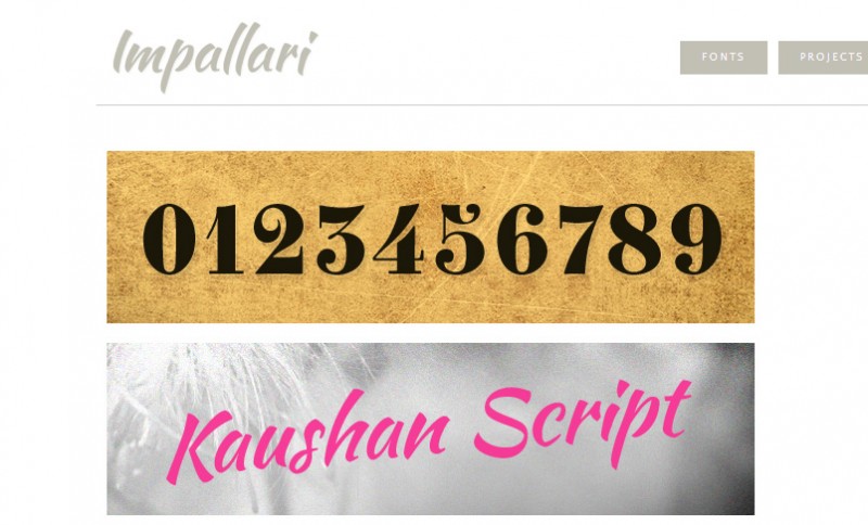 tipografías premium gratis impallari