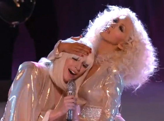 Lady Gaga, Christina Aguilera, The Voice Lady Gaga, Christina Aguilera, The Voice