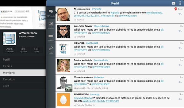 tweetcaster para tablets