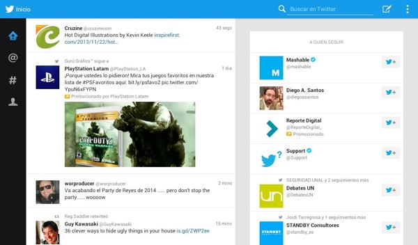 twitter para tablets