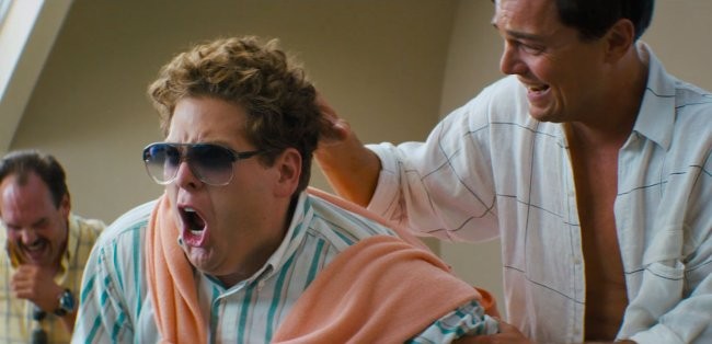 Jonah Hill y Leonardo DiCaprio en El Lobo de Wall Street
