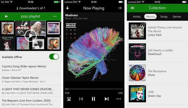 Xbox Music ya puede reproducir música offline en iOS