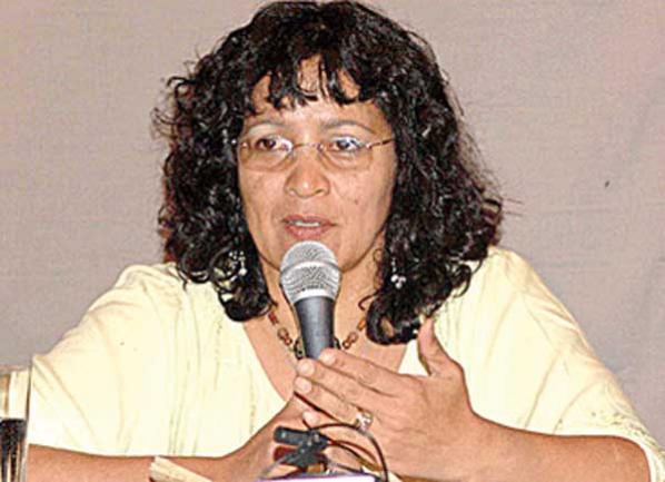 La embajadora venezolana en Bolivia, Cris Gonzales. abi