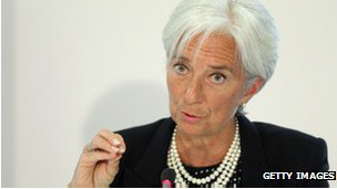 Cristine Lagarde, del Fondo Monetario Internacional