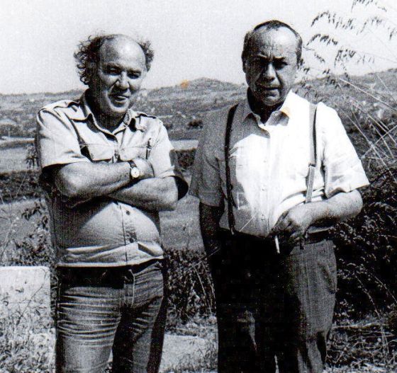 Federico Campbell con Leonardo Sciascia.