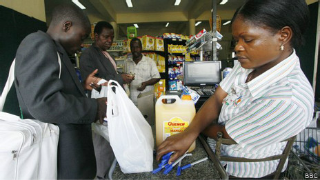 Supermercado en Zimbabue